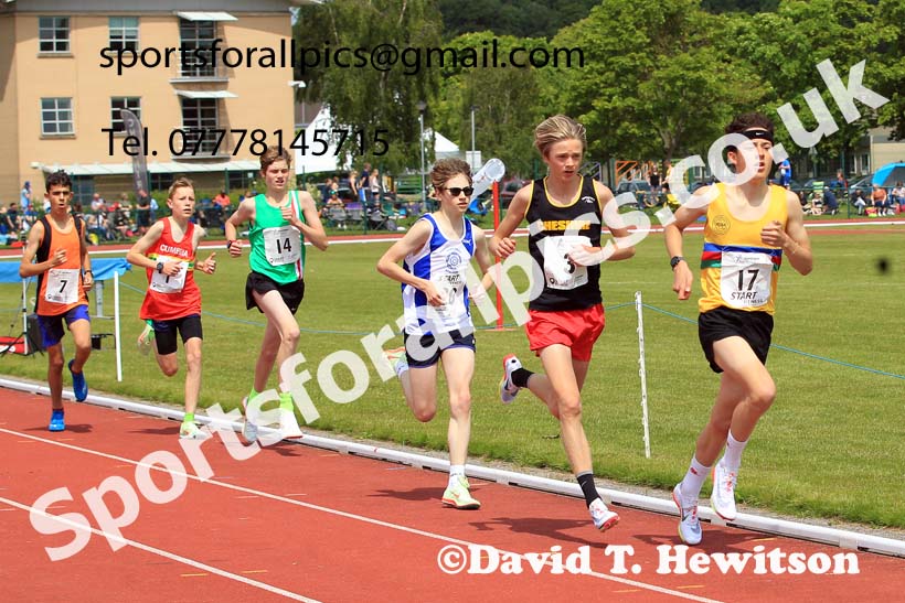 Mens Under-17s 3000 metres, 2022 Northern Inter Counties U17s and U15s Track and Field, York, Thursday, June 2nd. Photo: David T. Hewitson/Sports for All Pics